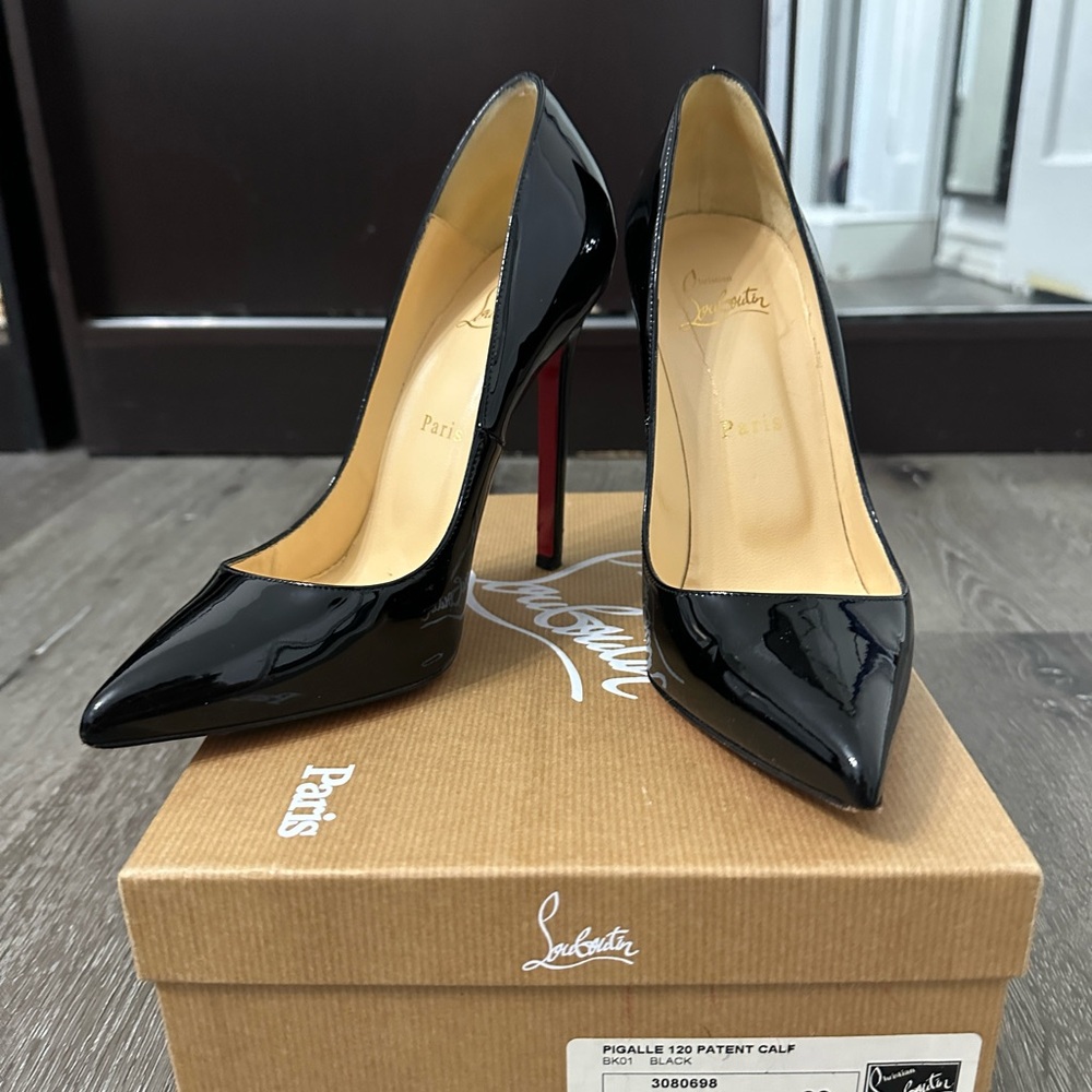 Christian Louboutin Pigalle 120 Patent Calf Black
